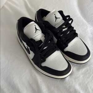 Brand New Jordan Black and White Sneakers